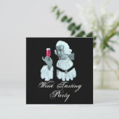 ソムリエ ワインテイスティングパーティー , 白のシャンパン 招待状 (スタンド正面)