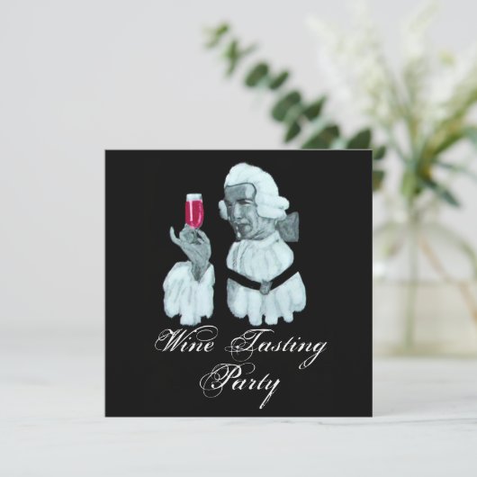 ソムリエ ワインテイスティングパーティー , 白のシャンパン 招待状 (スタンド正面)