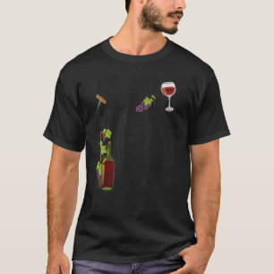 ソムリエ・ワイン飲むテイスティングガールオーバー男の子 Tシャツ