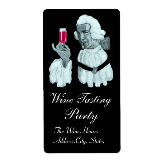ソムリエ・ワイン・テイスティングパーティー ラベル (正面)