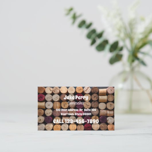 ソムリエ 名刺 (スタンド正面)