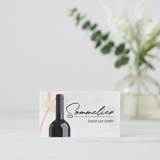 ソムリエ 名刺 (スタンド正面)