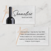 ソムリエ 名刺 (正面/裏面)