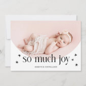 ソムレージジョーホリデイベビーフォト誕生 案内状 (正面)