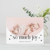 ソムレージジョーホリデイベビーフォト誕生 案内状 (スタンド正面)