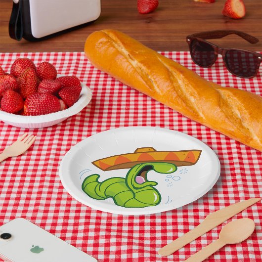 ソム飲ブレロ・メキシコパーティーの虫 ペーパープレート