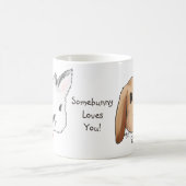 ソメイバニーがあなたを愛しているマグカップ コーヒーマグカップ (中央)