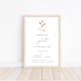 ソメイバニースイート春イースターガールズウェルカムサイン ポスター