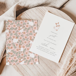 ソメイバニースウィート春フローラガールズ1st誕生日 招待状