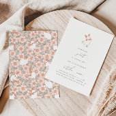 ソメイバニースウィート春フローラガールズ1st誕生日 招待状