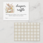 ソメイバニースペシャルおむつラッフル春ベビーシャワー エンクロージャーカード (正面/裏面)