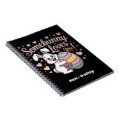 ソメイバニー愛するかわいいウサギのイースターギフト ノートブック (右側)