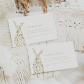 ソメイバニー春イースターフローラおむつラッフル エンクロージャーカード