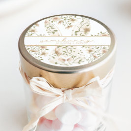 ソメイバニー春イースターフローラベビーシャワー ラウンドシール