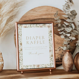 ソメイバニー春イースターフローララッフルサイン ポスター