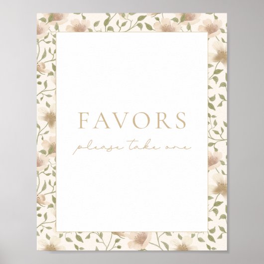 ソメイバニー春イースターフローラ好意サイン ポスター (正面)