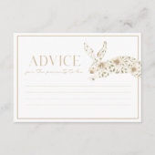 ソメイバニー春フローラエレガントベビーシャワー アドバイスカード (正面)