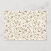 ソメイバニー春フローラエレガントベビーシャワー アドバイスカード (裏面)