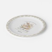 ソメイバニー特別ワイルドフラワーズ春ベビーシャワー ペーパープレート (アングル)