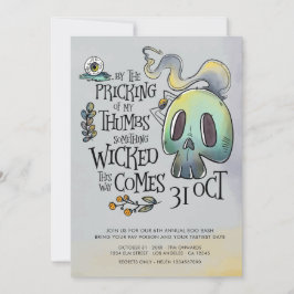 ソメイヨッドハローウィンパーティフラット招待状 招待状