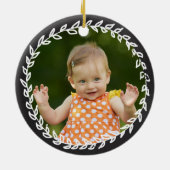 ソメバニーがピンクのバニー養子縁組の贈り物に愛される セラミックオーナメント (裏面)