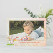 ソメバニーフォト誕生日招待状 招待状 (スタンド正面)