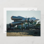 ソユーズが打ち上げに ポストカード (正面/裏面)