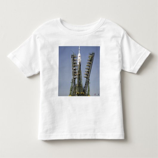 ソユーズロケットは位置4に立てられる トドラーTシャツ (正面)