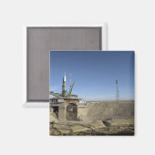 ソユーズロケットは位置5に立てられる マグネット (正面/裏面)