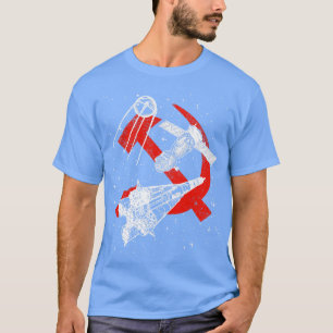 ソユーズロケットソユーズ宇宙船スプートニク衛星1 Tシャツ