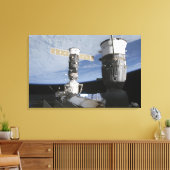 ソユーズロシアのとプログレスの宇宙船 キャンバスプリント (インサイチュ (リビング))