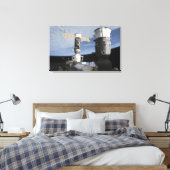 ソユーズロシアのとプログレスの宇宙船 キャンバスプリント (インサイチュ (寝室))