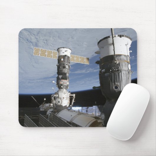 ソユーズロシアのとプログレスの宇宙船 マウスパッド (マウス)