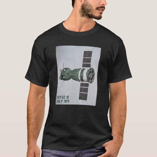ソユーズ宇宙船ロケットオービターCCCP宇宙 Tシャツ (正面)