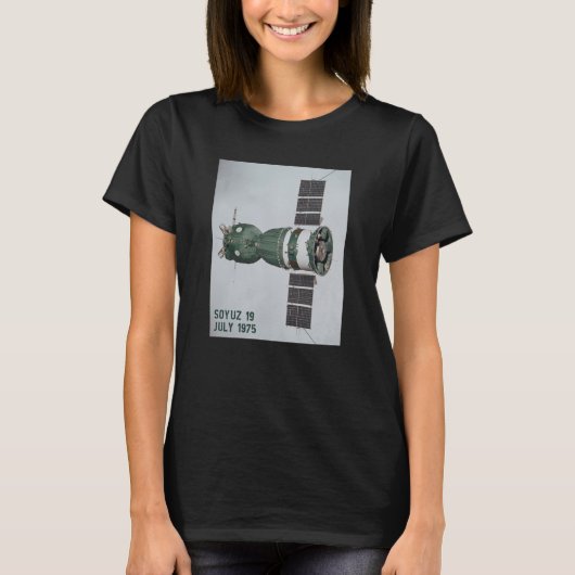 ソユーズ宇宙船ロケットオービターCCCP宇宙 Tシャツ (正面)