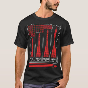 ソユーズ・ロシア宇宙船ロケット共産主義シャツ Tシャツ