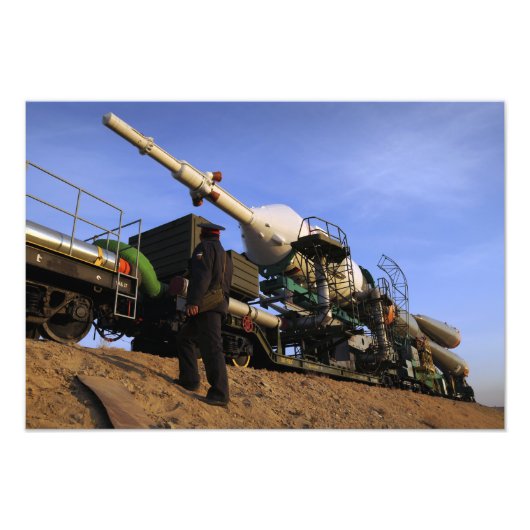 ソユーズTMA-13宇宙船 フォトプリント            (正面)