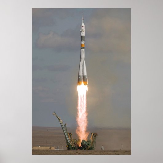 ソユーズTMA-13 Soyuz-FG遠征18打ち上げ ポスター (正面)