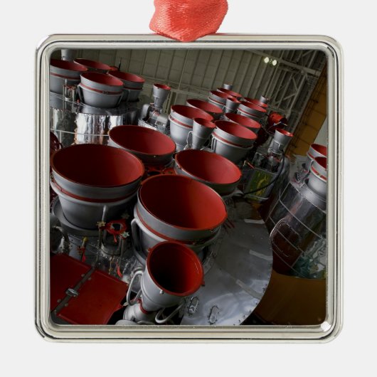 ソユーズTMA-14宇宙船のブースター2 メタルオーナメント (正面)