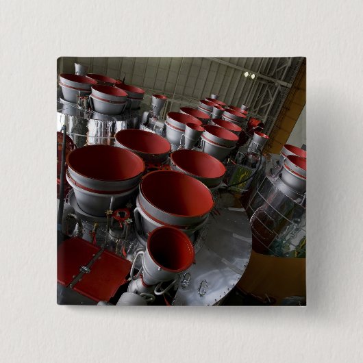 ソユーズTMA-14宇宙船のブースター2 缶バッジ (正面)