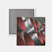 ソユーズTMA-14宇宙船のブースター3 マグネット (正面/裏面)