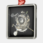 ソユーズTMA-17宇宙船 メタルオーナメント (左)