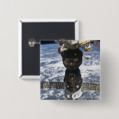 ソユーズTMA-19宇宙船 缶バッジ (正面&裏面)