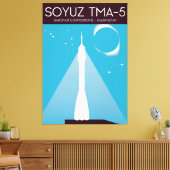 ソユーズTMA-5宇宙アート キャンバスプリント (インサイチュ (リビング))