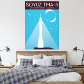 ソユーズTMA-5宇宙アート キャンバスプリント (インサイチュ (寝室))