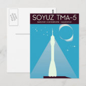 ソユーズTMA-5 スペースアート ポストカード (正面/裏面)