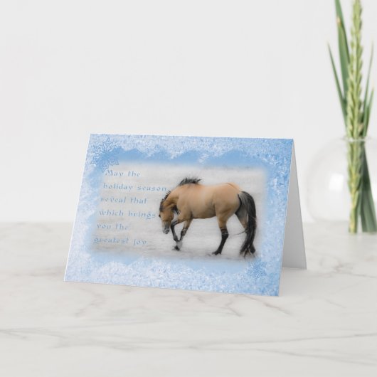 ソライア・ムスタング・ドン・フアン - 5x7 ホリデーカード (正面)