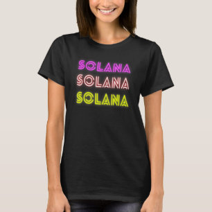 ソラナカッコいいサマー暗号投資 Tシャツ