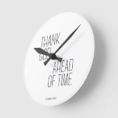 ソラナスカイ感謝していー神の前に ラウンド壁時計 (傾斜)