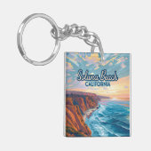 ソラナビーチカリフォルニアヴィンテージ キーホルダー (正面左)